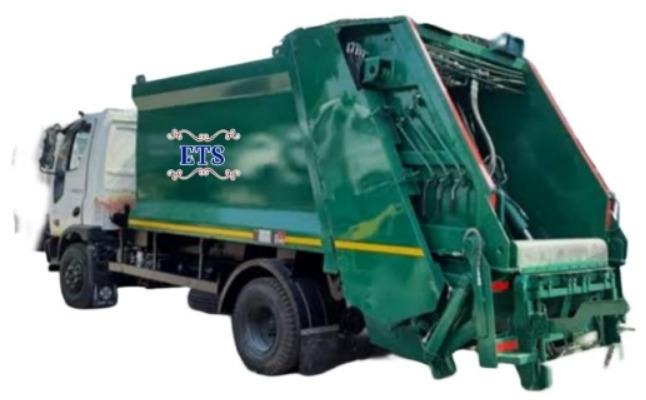 Green Semi Automatic Hydraulic Garbage Compactor, for Size Reducing