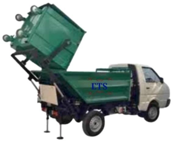 Green Semi Automatic Garbage Tipper With Bin Lifter, for Industrial