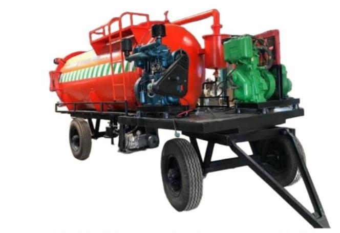 Semi Automatic Tractor Trailer Mounted Sewer Jetting Machine