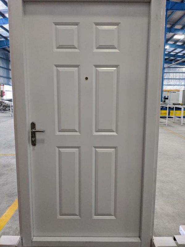 10-50kg Polished Plain GI Pressed Steel Door, for Home, Hospital, Office, Position : Exterior, Interior