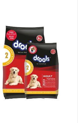 Drools Daily Nutrition Dog Food, Packaging Type : Plastic Packet