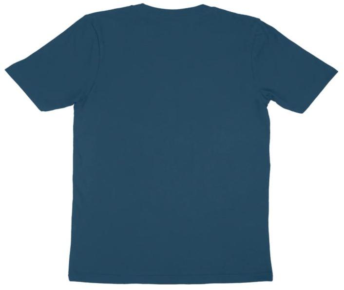 Mens Indigo Blue Round Neck T-Shirts, Sleeve Type : Half Sleeves