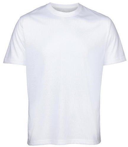 Mens White Round Neck T-Shirts