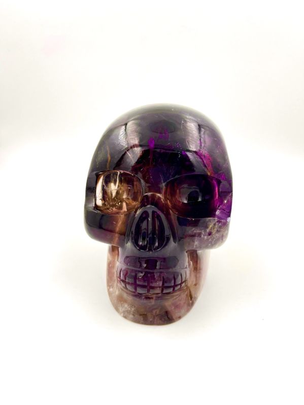 Polished Amethyst Crystal Skull, for Decoration