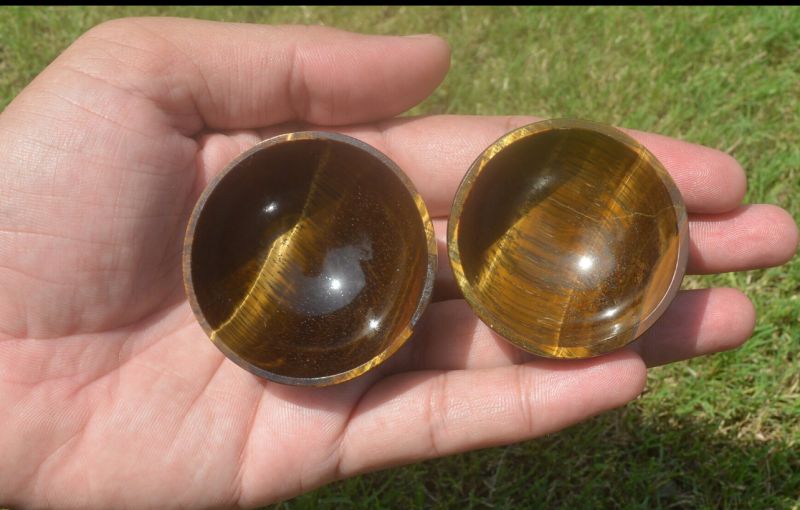 Round Polished Tiger Eye Bowl, Feature : Aptivating Look, Bueatiful Colors