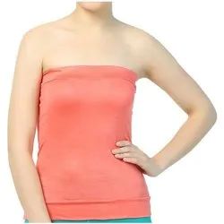 Plain Cotton Ladies Beige Tube Top, Size : All Sizes, Occasion : Casual Wear