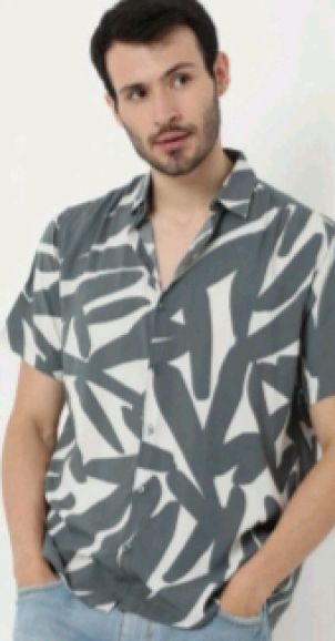 Mens Printed Casual Shirt