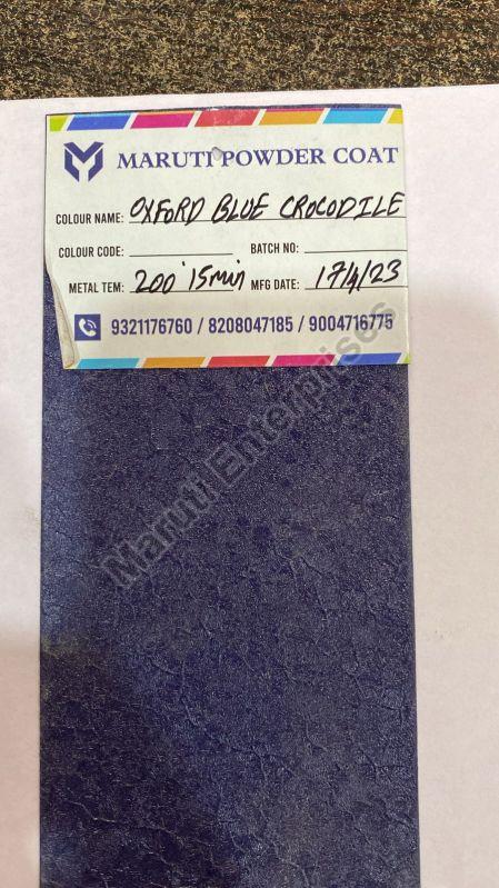 Oxford Blue Crocodile Powder Coating, for Industrial Use, Speciality : Optimum Quality