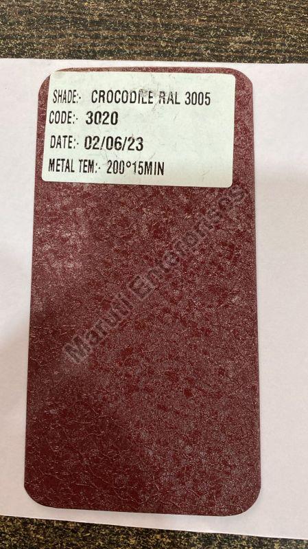 Red RAL 3005 Crocodile Powder Coating, for Wood, Packaging Type : Plastic Box