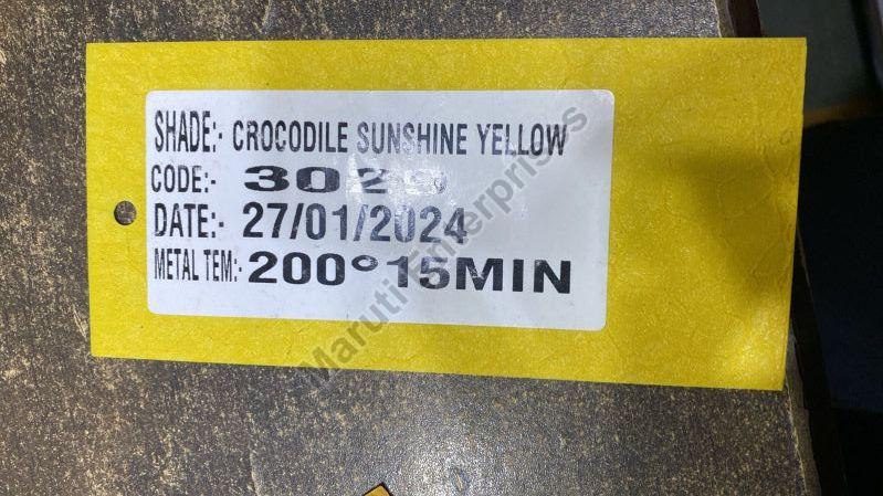 Sunshine Yellow Crocodile Powder Coating