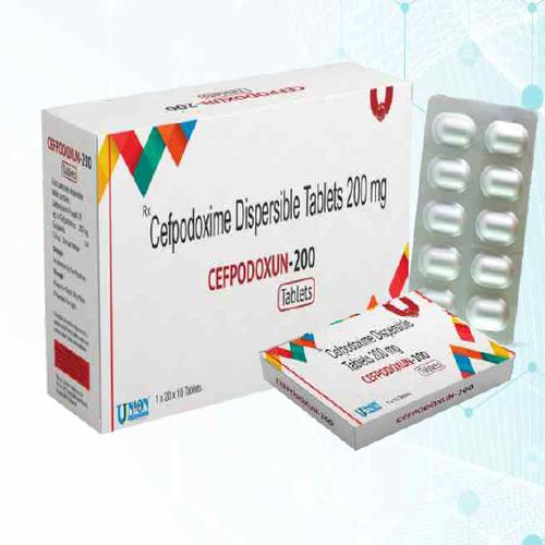 Cefpodoxun 200mg Tablets, Composition : Cefpodoxime