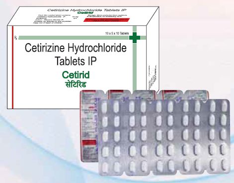 Cetirid 10mg Tablets, Medicine Type : Allopathic