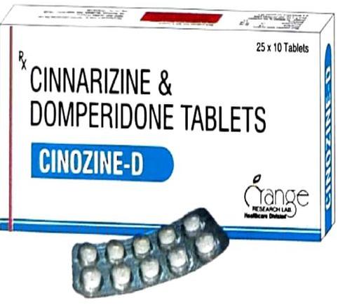 Cinozine-D Tablets, for Vertigo, Nausea, Vomiting, Medicine Type : Allopathic