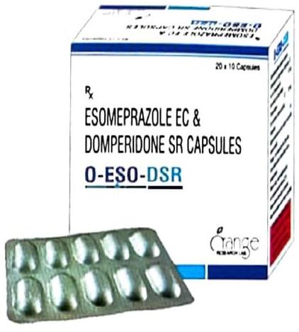 O-ESO-DSR Capsules, for Gastric Ulcer/Heartburn, Zollinger-Ellison Syndrome, Packaging Size : 20x10 Pack