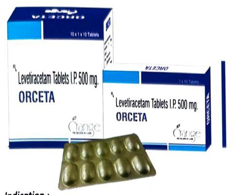 Orceta 500mg Tablets, for Used to Treat Epilepsy, Packaging Type : Alu Alu