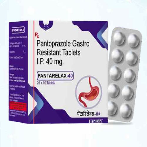Pantarelax 40mg Gastro Resistant Tablets, for Used Heartburn, Medicine Type : Allopathic