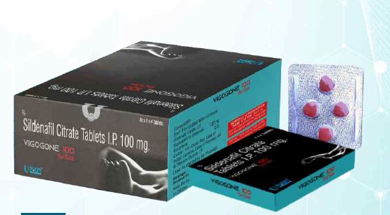 Vigogone 100mg Tablets, for Erectile Dysfunction, Medicine Type : Allopathic