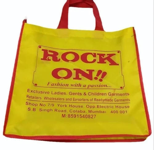 Yellow Non Woven Shopping Bags