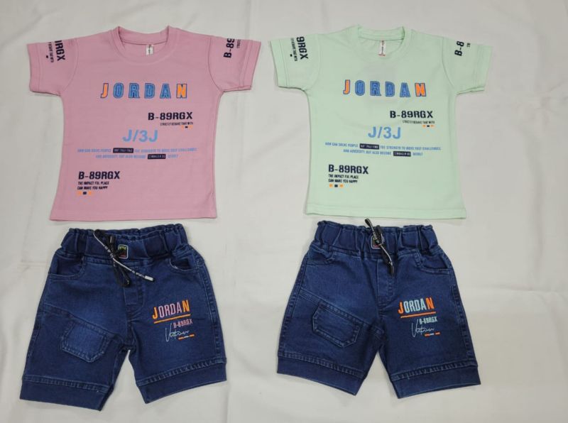 Boys Cotton T-Shirt & Half Pant Set