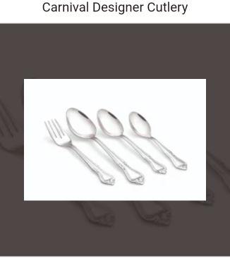 Stainless Steel Carnival Design Cutlery Set