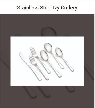 Stainless Steel Ivy Design Cutlery Set