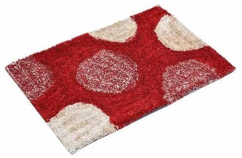 Multicolor Rectangular Shaggy Door Mat, for Hotel, Home, Feature : Easy To Fold, Skin Friendly