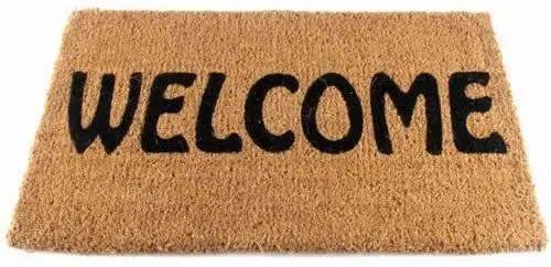 Multicolor Rectangular Welcome Door Mat, for Restaurant, Home, Feature : Easy To Fold, Skin Friendly