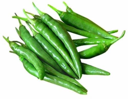 Fresh Green Chilli, for Cooking, Packaging Type : Net Bag
