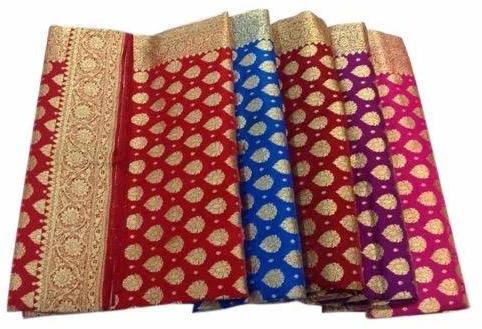 Silk party wear banarasi saree