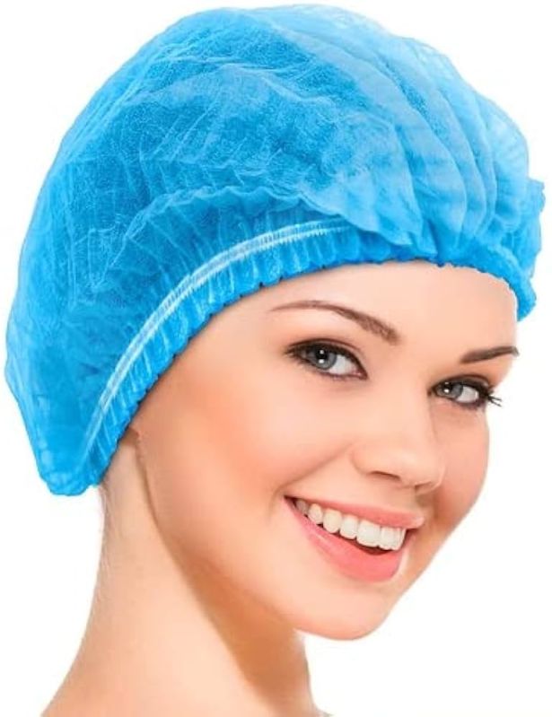 Patel Medifine Nonwoven Disposable Bouffant Cap, For Food Industries / Hospita;, Size : 16 Inch