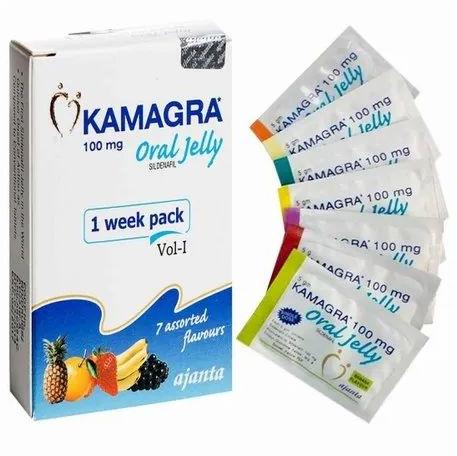 Kamagra Oral Jelly, For Erectile Dysfunction, Packaging Type : Sachets