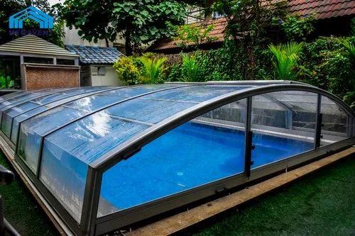 Plain Swimming Pool Canopy, Frame Material : Mild Steel