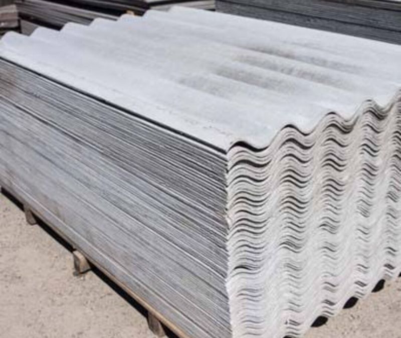 Grey Rectangular Cement Roofing Sheet