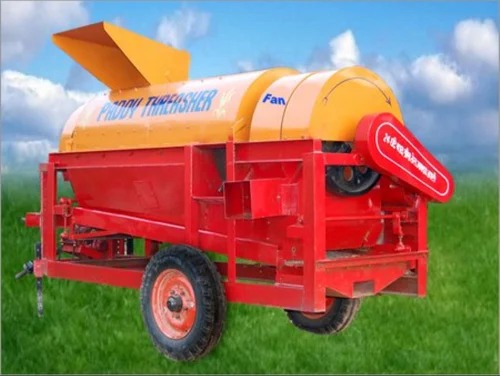 Red Bharat Hydraulic Axial Flow Paddy Thresher, for Agriculture Purpose