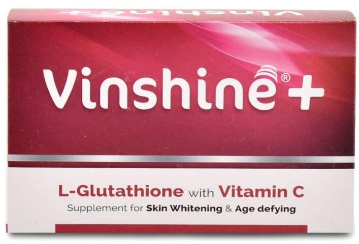 Vinshine Plus Tablets, Speciality : Usfda Approved, Lightens Birthmarks, Treats Skin Discolouration
