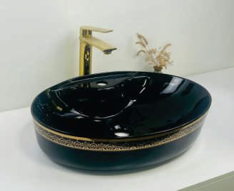 LEO33 Ceramic Table Top Wash Basin, for Home, Hotel, Office, Restaurant, Feature : Durable, Eco-Friendly