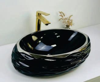 LEO48 Ceramic Table Top Wash Basin, for Home, Hotel, Office, Restaurant, Size : 600X400X170MM