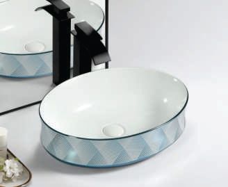 LEOS1 Ceramic Table Top Wash Basin, Feature : Durable, Eco-Friendly, Fine Finishing, High Quality