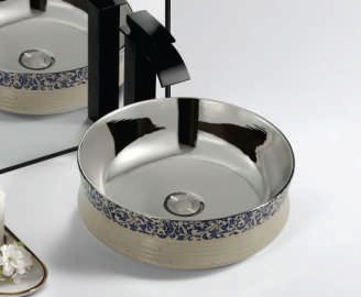 LRO54 Ceramic Table Top Wash Basin, for Home, Hotel, Office, Restaurant, Feature : Durable, Eco-Friendly