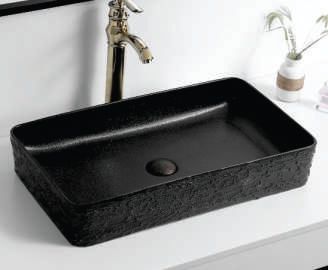 LS020 Ceramic Table Top Wash Basin, for Home, Hotel, Office, Restaurant, Size : 640X350X110MM
