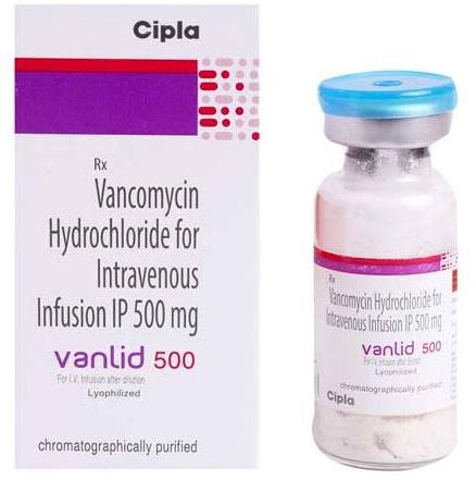 Liquied Vancomycin 250mg, for Clinic, Hospital, Packaging Type : Glass Bottle