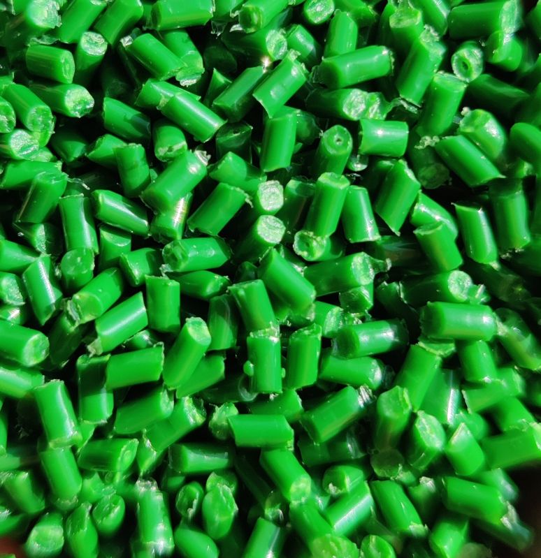 Reprocessed Green Plastic Granules, for Blow Moulding, Blown Films, Packaging Size : 10 kg
