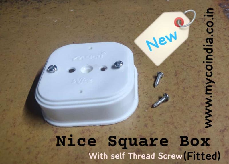 Nice Square Box with self thread screw fitted