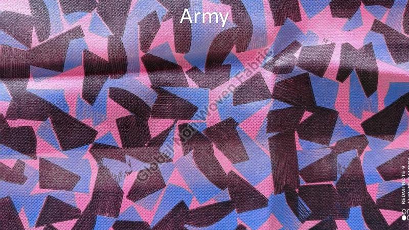 Multi Color Army Printed Non Woven Fabric, For Textile Industry