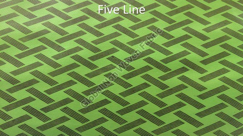 Multi Color Five Line Printed Non Woven Fabric, For Textile Industry