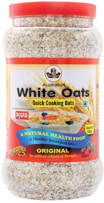 1 Kg White Oats Jar, for Breakfast Cereal, Style : Dried