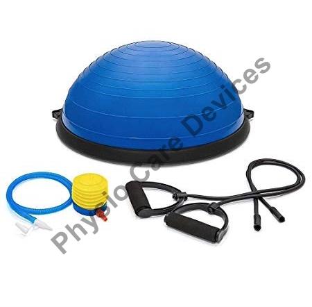 Blue Round Plan PVC Balance Bosu Stability Ball, for Exercise, Model Number : PCD 221