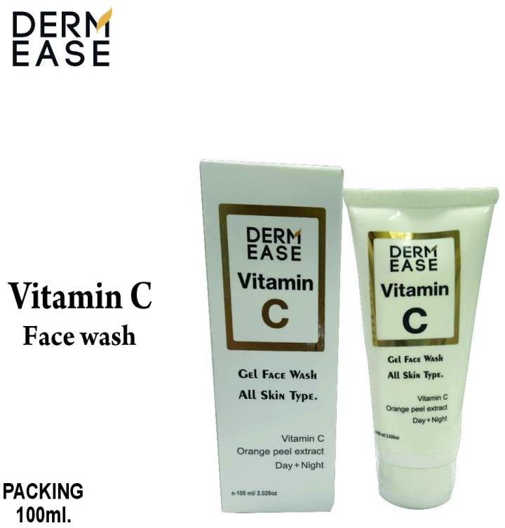 Derm Ease Vitamin C Face Wash, Packaging Size : 100 Ml