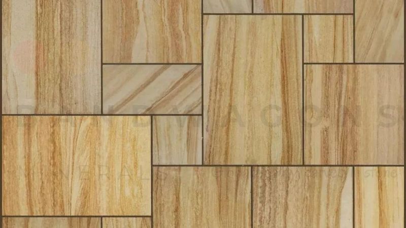 Teakwood Sandstone, Color : Creamy