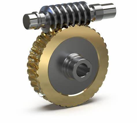 Round Polished Brass Worm Gear Assembly, for Industrial Use, Size : 75-90cm
